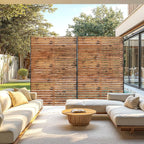 Metal Privacy Screen, Freestanding Decorative Privacy Screen - Image 7