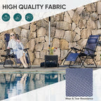 NEWBULIG Zero Gravity Chair Set of 4, Lounge Chair Folding Portable Adjustable - Image 4