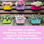LaLaGreen Rail Planter Outdoor Plants Small and Cute Metal Iron Strawberry - Image 7