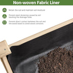 Yaheetech 1pc Raised Garden Bed 48x24x30in Elevated Wooden Horticulture Planter - Image 4