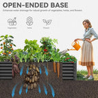 YITAHOME 6x3x1.5ft Large Raised Garden Bed Kit, Galvanized Metal Planter Box - Image 4