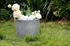 Kante 14 Inch Dia Round Concrete Planter, Indoor Outdoor Large Plant Pot - Image 5