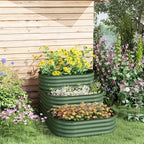 Outsunny 3-Tier Galvanized Steel Raised Garden Bed Kit, 62.25" x 43" x 32.25" - Image 8