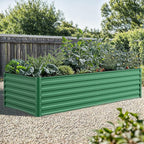 YITAHOME 96x48x24 in 2pcs Galvanized Raised Garden Bed Kit, Large Metal Planter - Image 3