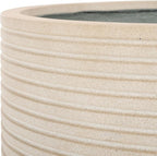 SAFAVIEH Outdoor Collection Nardo Beige Cement Ficonstone Planter Pot - Image 7