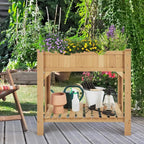 Yaheetech 36x25x37 Inch Raised Garden Bed 8 Pocket Herbs Outdoor Horticulture - Image 7