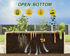 AMERLIFE U-Shaped Raised Garden Bed, 7.5Wx12Dx1.6H Outdoor Wooden Raised Garden - Image 7