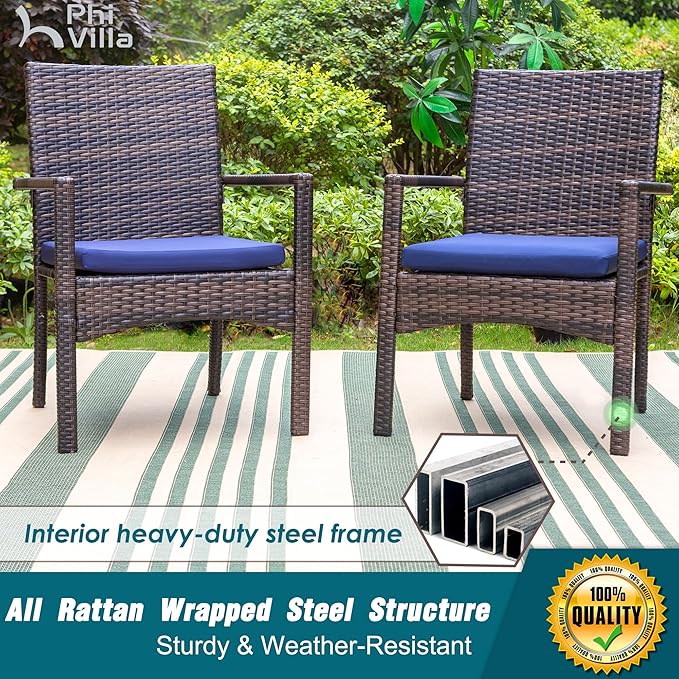 PHI VILLA 7 Piece Outdoor Dining Set - Image 3