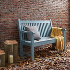 Psilvam Garden Bench, 2-Person Poly Lumber Patio Bench, All-Weather Outdoor - Image 2