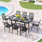 PHI VILLA 9 Pieces Outdoor Dining Set - Image 6