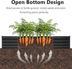 10x2x1 ft Galvanized Raised Garden Bed, Outdoor Planter Box Metal Patio Kit - Image 4