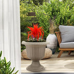 Southern Patio 2 Pack Utopian Urn Planter, Large 14 Inch Outdoor Pot, - Image 5