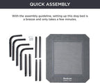 Bedsure Outdoor Elevated XL Dog Bed, Portable Indoor & Outdoor Cooling Raised - Image 6