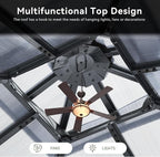 Aoxun 12'x12' Hardtop Gazebo, Aluminum Frame Permanent Pavilion - Image 9
