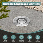 Gardencoin Low Voltage Landscape LED Well Lights, 12V in Ground Lights Outdoor - Image 2