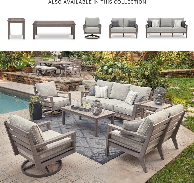 Signature Design by Ashley Hillside Barn Contemporary Nuvella Weather Resistant - Image 6