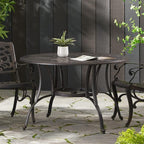 Christopher Knight Home Alfresco Outdoor Cast Aluminum Circular Dining Table - Image 2