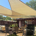 LOVE STORY Custom Size 6'x8'x10' Sand Sun Shade Sail Right Triangle Sunshade by LOVESTORY
