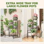 6 Tier Metal Plant Stands Outdoor Indoor, Heavy Duty Flower Pot Holder Potted - Image 4