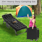 ABORON Heavy Duty Tanning Chair, Outdoor 5-Position Folding Chaise Lounge Chair - Image 5