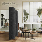 Sorbus 4 Panel Room Divider 6 ft. Tall - Image 2