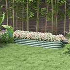 Outsunny 6.5' x 2' x 1' Galvanized Raised Garden Bed Kit, Outdoor Metal - Image 2