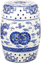 SAFAVIEH Castle Gardens Collection – Dragon’s Breath Blue Glazed Ceramic - Image 5