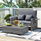 RELAX4LIFE Wicker Patio Outdoor Daybed - Image 2
