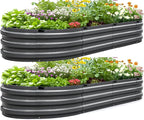 KING BIRD Raised Garden Bed Kit 2025 Upgraded Quick-Setup Galvanized Planter by KINGBIRD