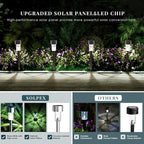 SOLPEX 24 Pack Solar Outdoor Lights Pathway, Stainless Steel Solar Lights - Image 4