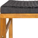 JONATHAN Y CSL1201B-SET2 Armand 25.6" Modern Coastal Backless Acacia Wood - Image 7