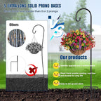 Ottsuls Bird Feeder Pole, 2 Pack 76 Inch Shepherds Hooks - Image 6