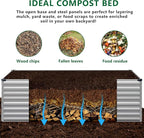 6x3x2FT Galvanized Raised Garden Bed Kit, Vegetable Plant Boxes-Rectangle Metal - Image 3