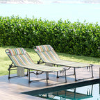 Outsunny 2 Piece Folding Chaise Lounge - Image 9