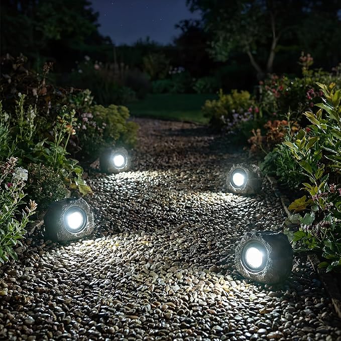 Solar Rock Lights Outdoor Garden Waterproof - Image 6