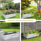 Sunnydaze 11.75" H Raised Metal Garden Bed - Image 4