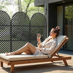 Casaphoria 72" H x 35" W Arched Metal Privacy Screen - Image 2