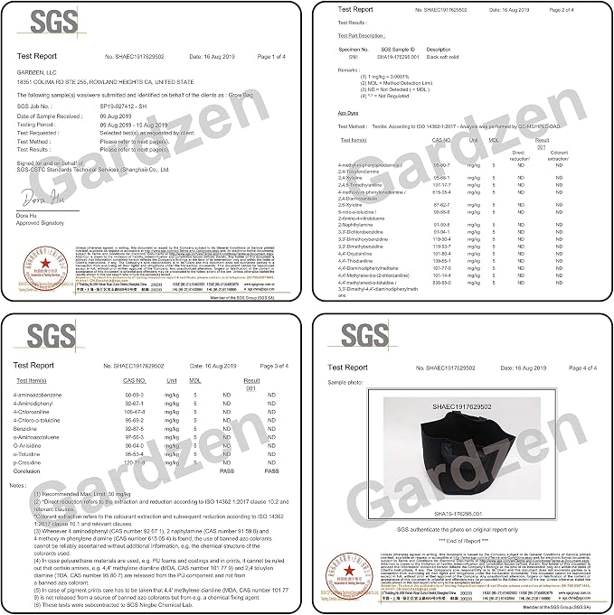 Gardzen 6-Pack 7 Gallon Grow Bags, Aeration Fabric Pots - Image 8