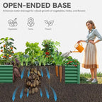 YITAHOME 2pcs 8x4x1.5 in Galvanized Raised Garden Bed Kit, Large Metal Planter - Image 6
