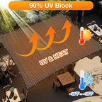 Artpuch Sun Shade Cloth with Grommets & D-Rings, 90% UV Protection Shade Cover - Image 3