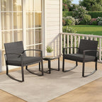 3 Pieces Patio Furniture Set Rocking Bistro Set, Outdoor Patio Furniture Set - Image 7