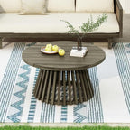 Merax Outdoor Acacia Wood Conversation Set - Image 3