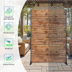 Metal Privacy Screen, Freestanding Decorative Privacy Screen - Image 3