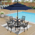PHI VILLA Patio Dining Set 5 pcs - Image 7