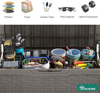 YITAHOME 100 Gallon Resin Deck Box, Weather Resistant Outdoor Storage Box - Image 4