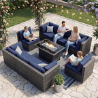 NICESOUL 9 Piece Large Outdoor Patio Furniture Set by NICESOUL