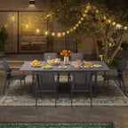 Wisteria Lane Aluminum Outdoor Dining Table, All-Weather Extendable Patio - Image 9