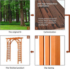 Yaheetech 85in Wooden Garden Trellis Horticulture Garden Arch Arbor - Image 5