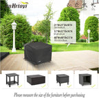 JinHrtoyi Patio Square Table Cover, 32Wx32Dx16H Inches 100% Waterproof Heavy - Image 3