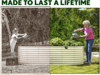 Plant & Plot Galvanized Raised Garden Beds Outdoor // 4×2×2 ft Planter Raised - Image 3